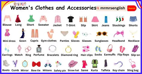 450 Different Clothes and Accessories