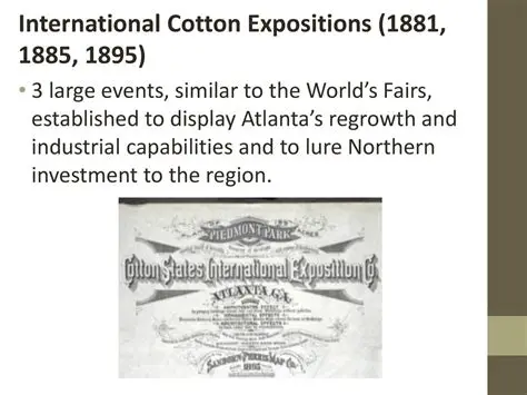 A Brief History of the International Cotton Exposition