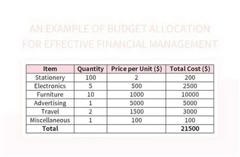 Allocating a Separate Budget
