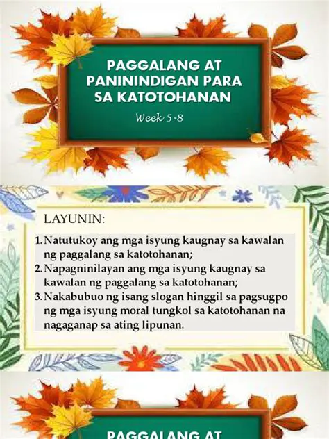 Ang Paggalang sa Katotohanan sa Poster