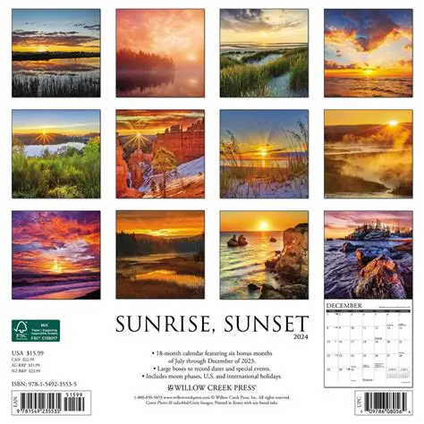 Automatic sunrise and sunset times