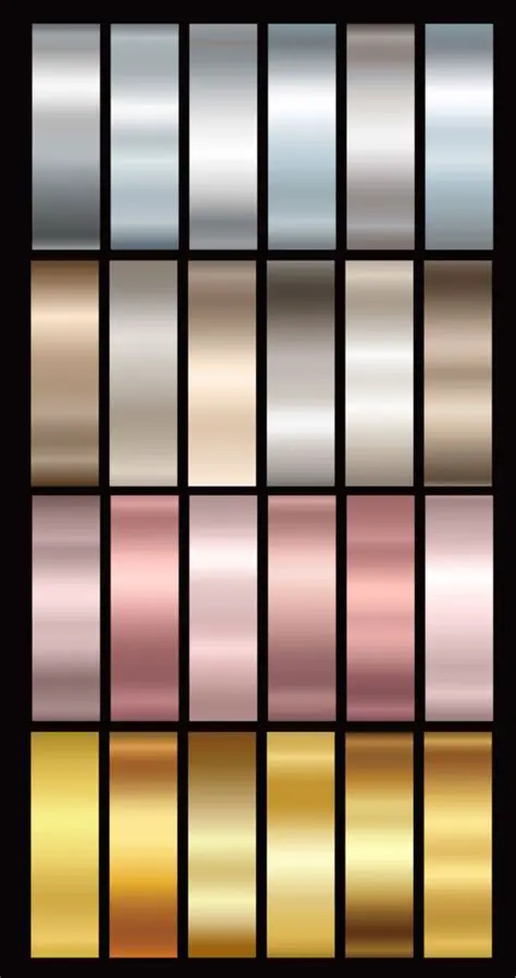 Balance with metallic colors