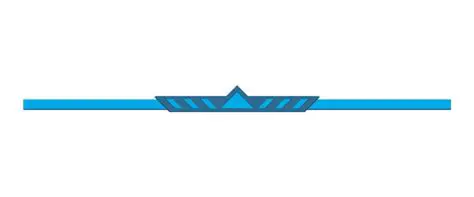 Blue line with triangular symbols