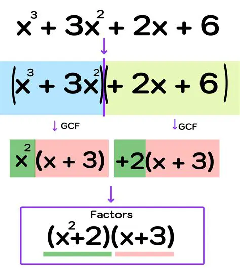 Check if the expression can be factored by grouping