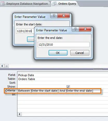 Check the Query Parameters