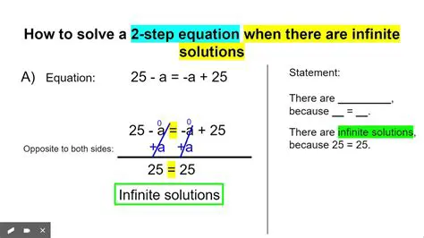 Checking for Infinite Solutions