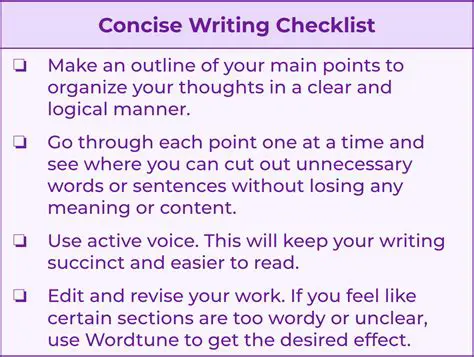 Clear and concise writing style