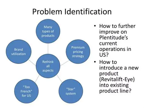 Clear identification of the problem