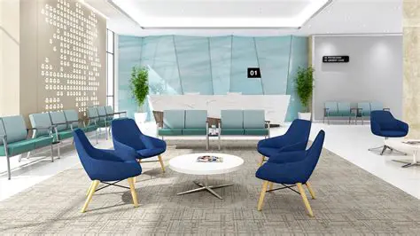 Comfortable seating and waiting areas