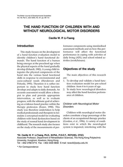 Common Concerns About Hand Function in Children