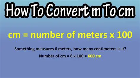 Converting 9 Meters to Centimeters