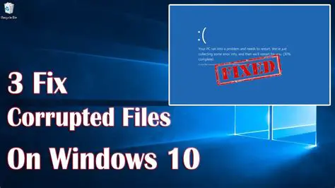 Corrupted or missing data files