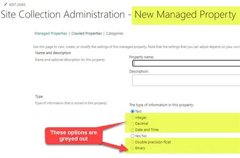 Creating a Managed Property