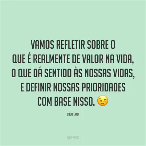 Definir nossas prioridades