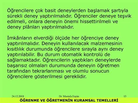 Deneyin Fiziksel Temelleri