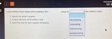 Determining how the style supports the purpose