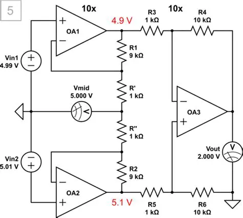 Differential Amplifier with Unity Gain Source