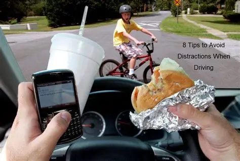 Distractions in the vehicle