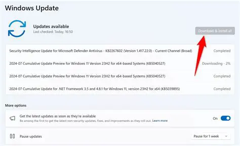 Download and install the update