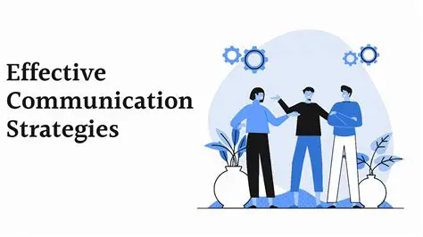 Establish effective communication with the community