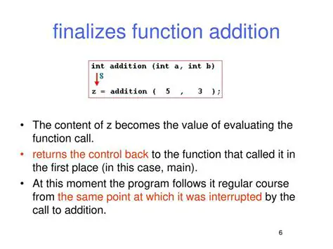 Example of Function Addition