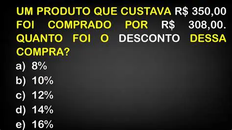 Exemplos de Descontos em Diferentes Percentuais
