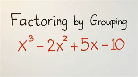 Factoring by grouping with a common factor