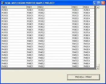 Features of SCML MSflexGrid Printer