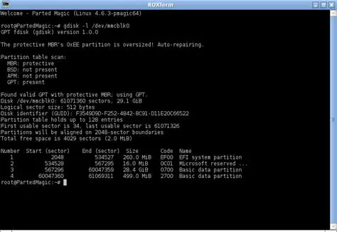 Finding a Partition Using Sgdisk