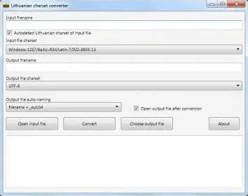 How to Use the Lithuanian CharSet Converter