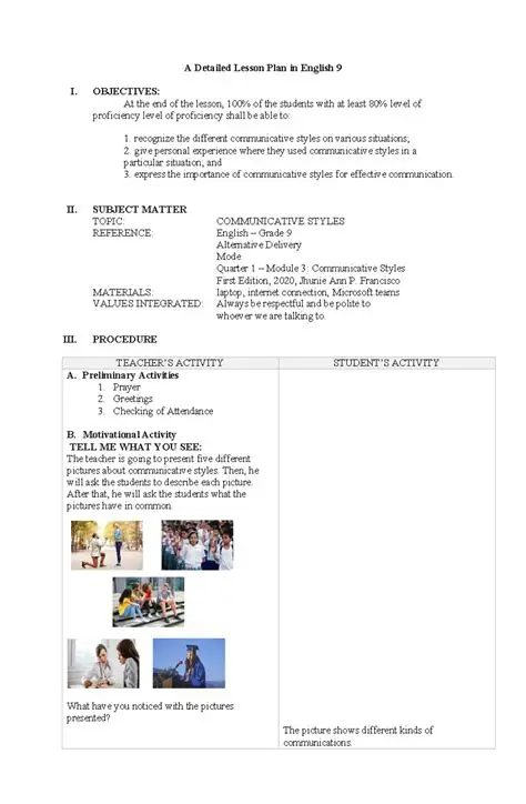 Integrate communicative tasks into lesson plans