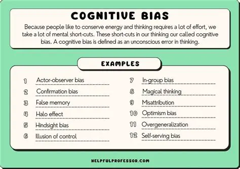 Investors should be aware of their psychological biases