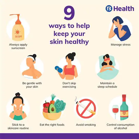 Keep the skin clean and dry