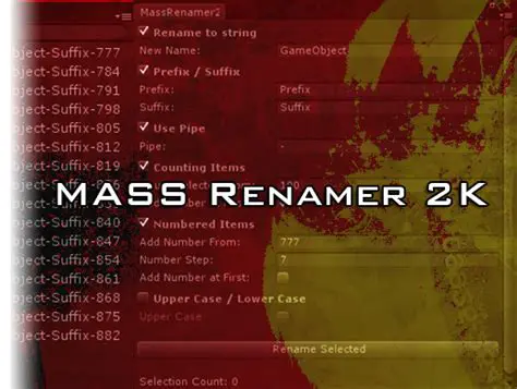 Key Features of Mass Renamer