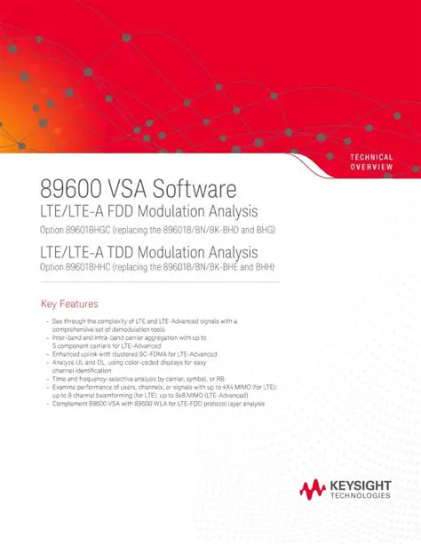 Key Features of the Agilent 89600 VSA Software