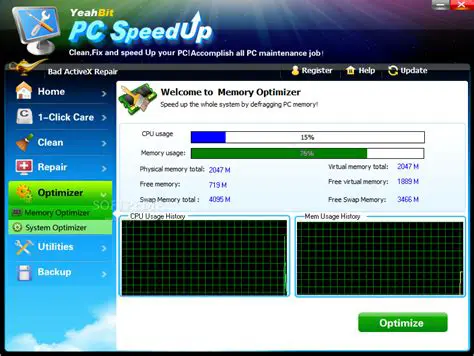 Key Features of YeahBit PC SpeedUp