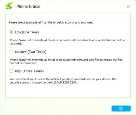 Key Functions of Tipard iPhone Eraser