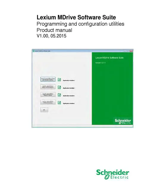 Key Modules of the Lexium MDrive Software Suite
