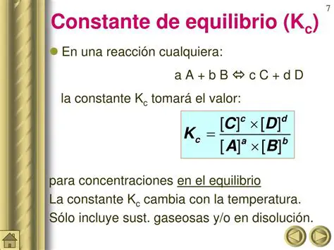 La Constante de Equilibrio