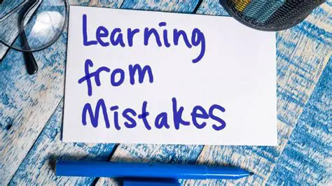 Learning from your mistakes