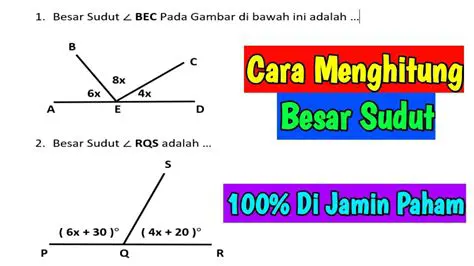 Mencari Jumlah Besar Sudut ABC dan Sudut ACB
