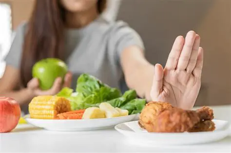 Menghindari makanan yang berat
