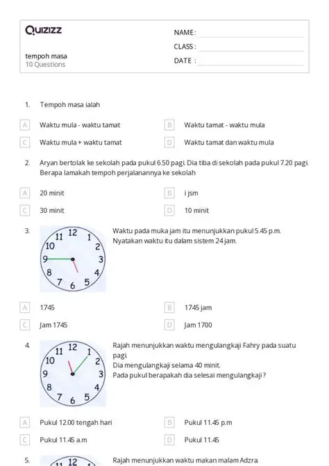 Mengonversi Perbedaan Waktu ke Jam