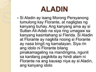 Mga Dahilan Kung Bakit Si Aladin Ay Nasa Kagubatan