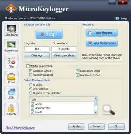 Micro Keylogger Running Features