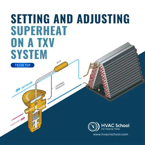 Monitor the superheat setting