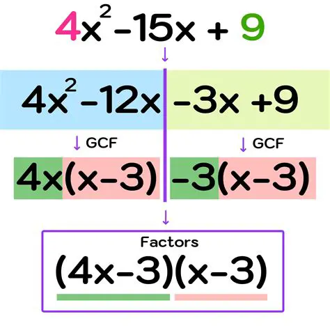 Not factoring out the coefficients
