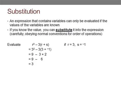 Not substituting the given values of x and y into the equation