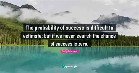 Overestimating the probability of success