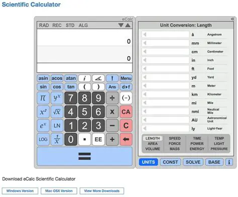 Overview of eCalc Scientific